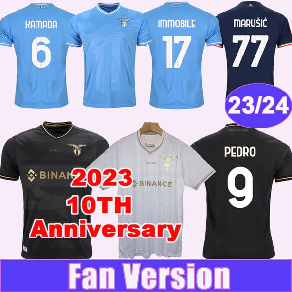 2023 24 lazio immobile mens soccer jerseys 10th anniversary pedro luis alberto marusic lazzari zaccagni f. anderson home away football shirt, Black;yellow
2023 24 lazio immobile mens soccer jerseys 10th anniversary pedro luis alberto marusic lazzari zaccagni f. anderson home away football shirt, Black;yellow