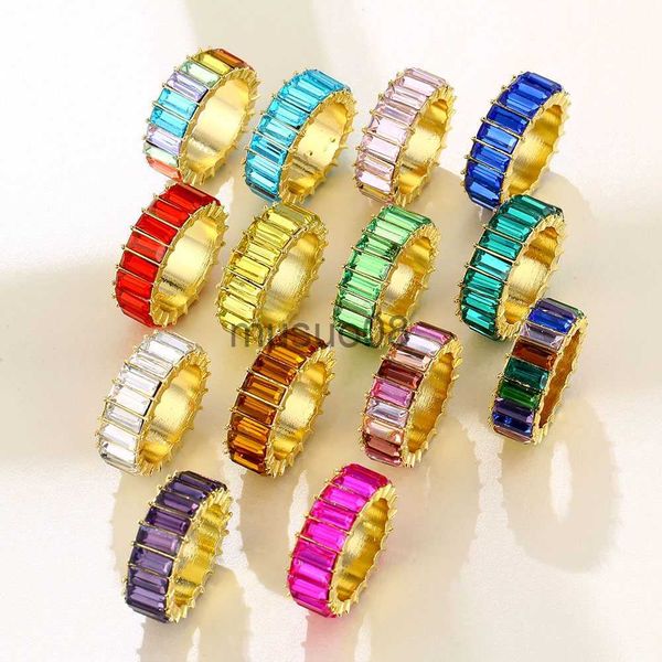 band rings fashion luxury crystal rhinestone ring for women girls men multicolor anillo party gift statement jewelry j230817, Silver
band rings fashion luxury crystal rhinestone ring for women girls men multicolor anillo party gift statement jewelry j230817, Silver