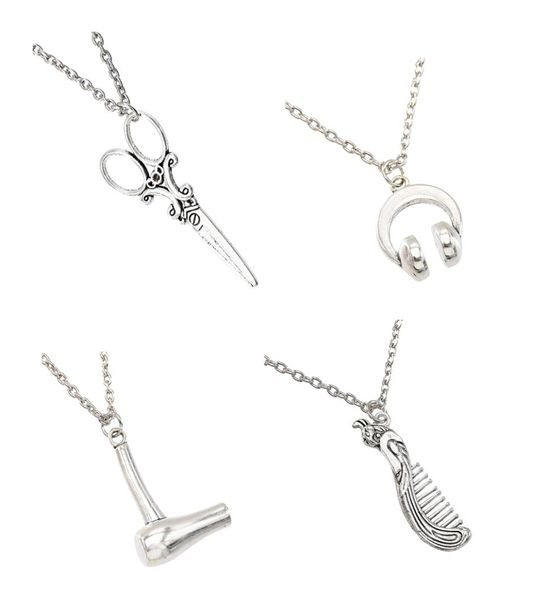 vintage silver jewelry necklace for men with hair dryer scissor comb pendants shape fashion necklace women and men gifts1682449
vintage silver jewelry necklace for men with hair dryer scissor comb pendants shape fashion necklace women and men gifts1682449