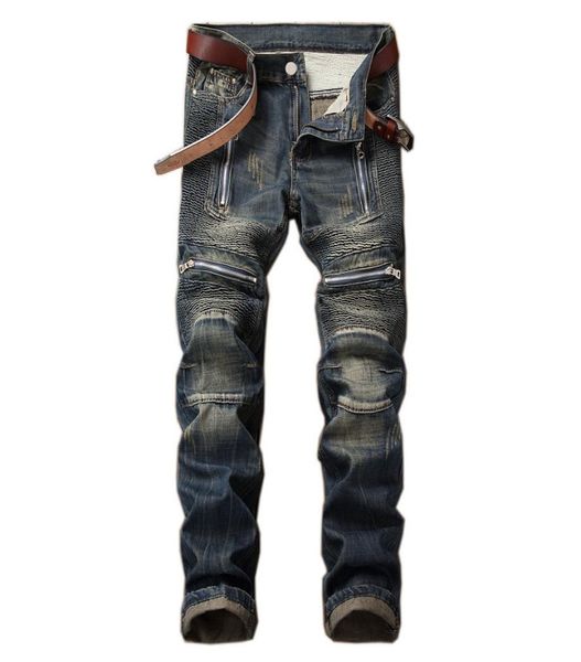 trendyzipper spliced motorcycle men039s jeans vintage slim straight pleated jeans men trousers motor big size 42 bikers2657005, Blue
trendyzipper spliced motorcycle men039s jeans vintage slim straight pleated jeans men trousers motor big size 42 bikers2657005, Blue
