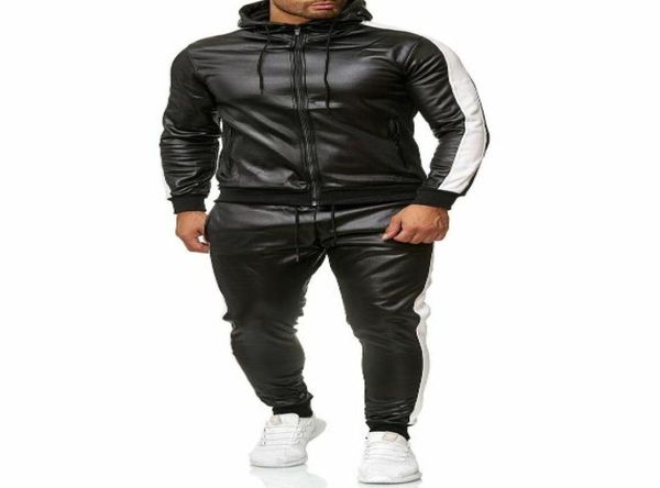 men tracksuit pu patchwork sweatsuits male sets autumn winter sports wear long sleeve track suits men tracksuit pants new1223905, Gray
men tracksuit pu patchwork sweatsuits male sets autumn winter sports wear long sleeve track suits men tracksuit pants new1223905, Gray