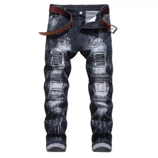 mens jeans new fashion elastic personality motorcycle style patchwork denim trousers ripped jjeans for men stretch ripped7255241, Blue
mens jeans new fashion elastic personality motorcycle style patchwork denim trousers ripped jjeans for men stretch ripped7255241, Blue