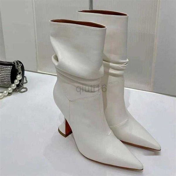 boots full grain leather goblet half boots mid calf pull fashion pointed slip-on cowboy boot women's outdoor shoes luxury designer high, Black
boots full grain leather goblet half boots mid calf pull fashion pointed slip-on cowboy boot women's outdoor shoes luxury designer high, Black