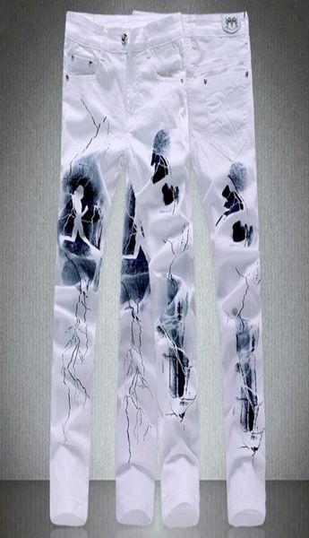 fashion mens white printed jeans floral printed elastic stretch denim skinny jeans for male fz12608162312, Blue
fashion mens white printed jeans floral printed elastic stretch denim skinny jeans for male fz12608162312, Blue