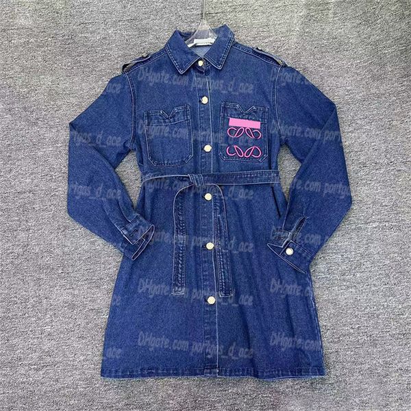 letters embroidered women denin dress long sleeev atumn blue jeans dress casual buttons lapel midi dresses charming woman skirts, Black
letters embroidered women denin dress long sleeev atumn blue jeans dress casual buttons lapel midi dresses charming woman skirts, Black