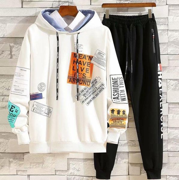 men039s tracksuits spring autumn sets korean style trend pullover hoodies mencasual harajuku streetwear sweatpants fashion men3414010, Gray
men039s tracksuits spring autumn sets korean style trend pullover hoodies mencasual harajuku streetwear sweatpants fashion men3414010, Gray