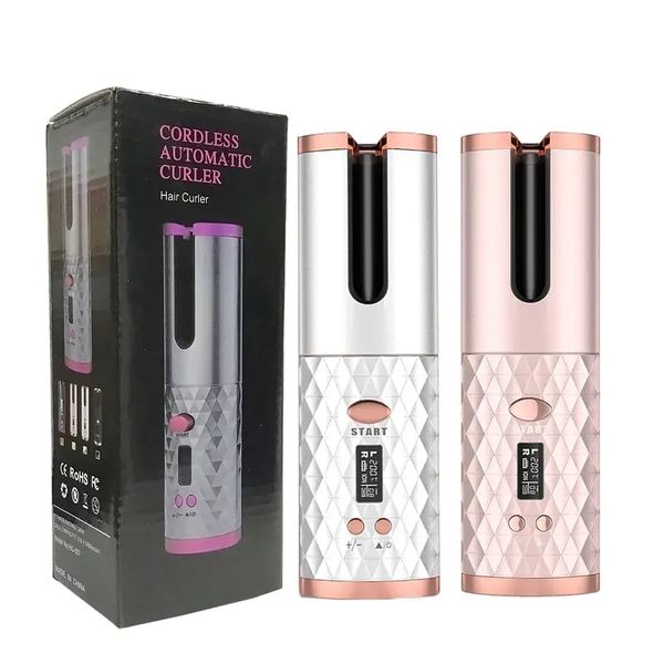 diamond pattern portable 5000mah wireless hair curler with automatic charging and lcd screen, Black
diamond pattern portable 5000mah wireless hair curler with automatic charging and lcd screen, Black