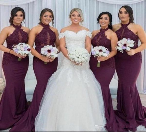 2020 new burgundy halter lace bridesmaid dresses keyhole sheer neck custom made mermaid wedding guest gown vestido gadern wedding 4300568, White;pink
2020 new burgundy halter lace bridesmaid dresses keyhole sheer neck custom made mermaid wedding guest gown vestido gadern wedding 4300568, White;pink