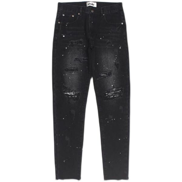 splash ink hole jeans men's spring and autumn trend scraped pants loose straight casual pants, Blue
splash ink hole jeans men's spring and autumn trend scraped pants loose straight casual pants, Blue