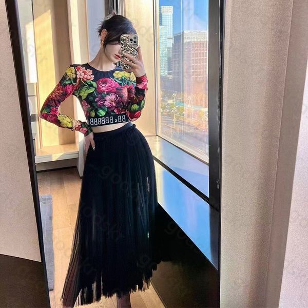 vintage print women blouse skirt flower long sleeved shirt high waist gauze skirt zipper dress set, Gray
vintage print women blouse skirt flower long sleeved shirt high waist gauze skirt zipper dress set, Gray