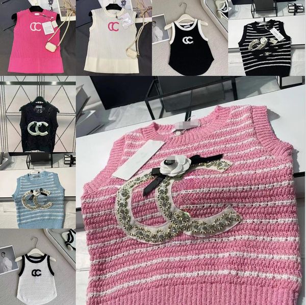 designer women's sweaters knitted knits vest round neck tank embroidery sweaters pullover fashion, White;black
designer women's sweaters knitted knits vest round neck tank embroidery sweaters pullover fashion, White;black
