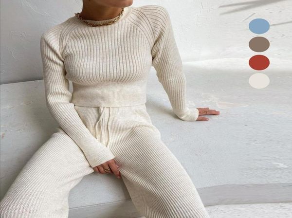 women's tracksuits sweater suits women solid color slim pullovers wide leg pants two piece set female winter outfits knitted sets for i, Gray
women's tracksuits sweater suits women solid color slim pullovers wide leg pants two piece set female winter outfits knitted sets for i, Gray
