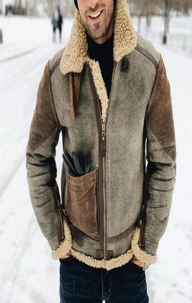 men039s jackets thick cracking leather shearling coat winter natural sheepskin fur warm faux contrast colors male jacket3940855, Black;brown
men039s jackets thick cracking leather shearling coat winter natural sheepskin fur warm faux contrast colors male jacket3940855, Black;brown