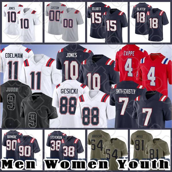 10 mac jones 7 juju smith-schuster football jerseys 9 matt judon 15 ezekiel elliott mike gesicki bailey zappe cole strange matthew slater ma, Black;red
10 mac jones 7 juju smith-schuster football jerseys 9 matt judon 15 ezekiel elliott mike gesicki bailey zappe cole strange matthew slater ma, Black;red