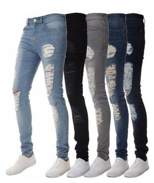 3 colour 2836 men039s ripped skinny biker jeans destroyed frayed slim fit denim pants trousers 563535910894778899676, Blue
3 colour 2836 men039s ripped skinny biker jeans destroyed frayed slim fit denim pants trousers 563535910894778899676, Blue