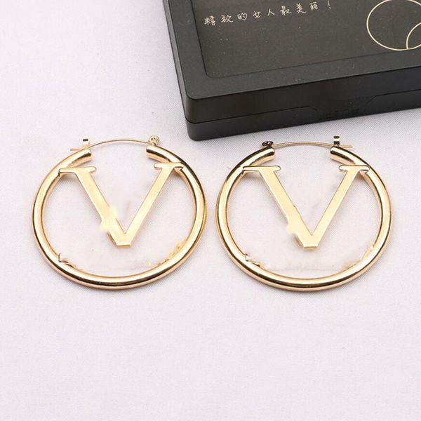 luxury brand designers letters stud clip eardrop round geometric famous women crystal rhinestone metal earring wedding party classic style, Golden
luxury brand designers letters stud clip eardrop round geometric famous women crystal rhinestone metal earring wedding party classic style, Golden