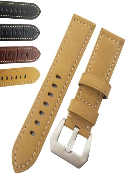 22mm 24mm genuine leather watchbands strap with matte steel bucke black yellow4855914, Black;brown
22mm 24mm genuine leather watchbands strap with matte steel bucke black yellow4855914, Black;brown