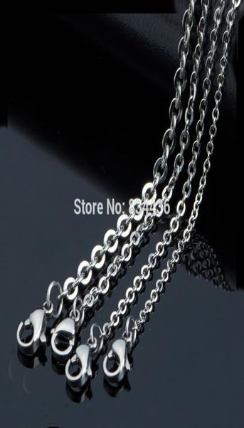 100pcs of 12mm 15mm 2mm 25mm 3mm 4mm 316l stainless steel cable chain pendant necklaces men women lady diy jewelry whole 208244350, Silver
100pcs of 12mm 15mm 2mm 25mm 3mm 4mm 316l stainless steel cable chain pendant necklaces men women lady diy jewelry whole 208244350, Silver
