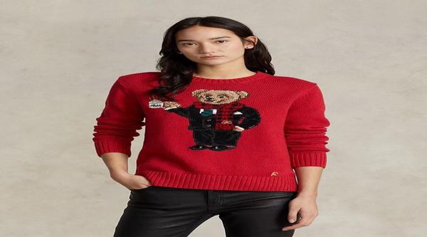 women s sweaters cartoon rl bear women winter clothing fashion long sleeve knitted pullover chinese red style coat 2301096447512, White;black
women s sweaters cartoon rl bear women winter clothing fashion long sleeve knitted pullover chinese red style coat 2301096447512, White;black