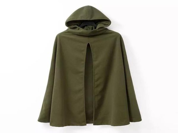fashion hooded cape coat poncho jacket women autumn winter outerwear coat loose amry green color casacos femininos9267352, Black
fashion hooded cape coat poncho jacket women autumn winter outerwear coat loose amry green color casacos femininos9267352, Black