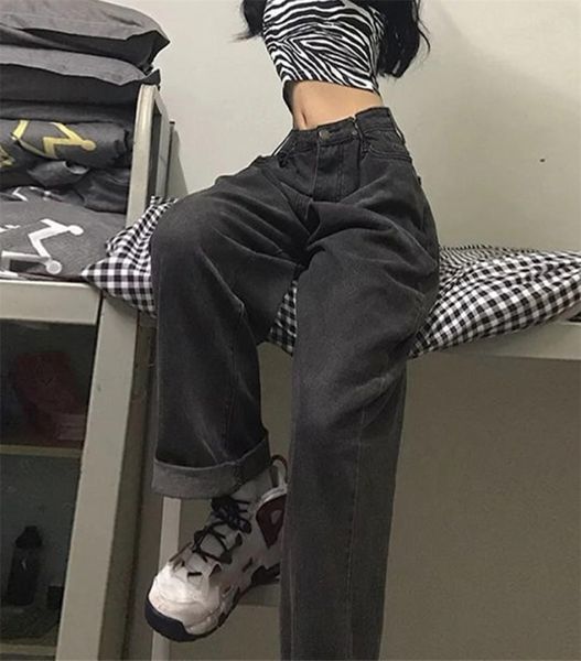women jeans vintage adjustable high waist bf oversize wide leg trousers summer baggy allmatch streetwear retro chic 2202148503444, Blue
women jeans vintage adjustable high waist bf oversize wide leg trousers summer baggy allmatch streetwear retro chic 2202148503444, Blue