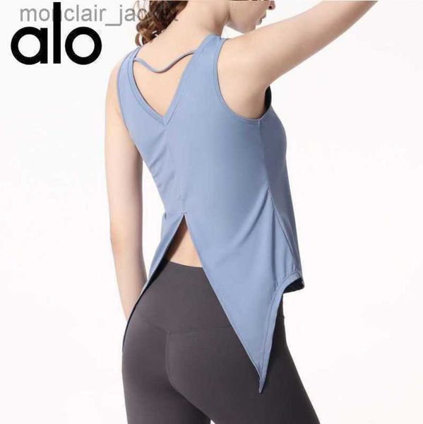 desginer alos yoga t shirt summer clothes running sports vest women's pilates sleeveless blouse swallow tail fitness clothes top, White
desginer alos yoga t shirt summer clothes running sports vest women's pilates sleeveless blouse swallow tail fitness clothes top, White