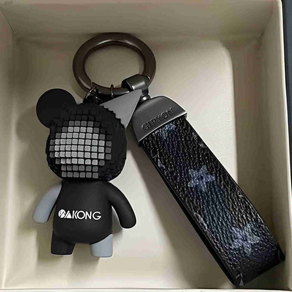 2023 luxury designer keychain with orange box men's waist buckle leather presbyopia pendant car key chain ring fashion couple creative, Silver
2023 luxury designer keychain with orange box men's waist buckle leather presbyopia pendant car key chain ring fashion couple creative, Silver