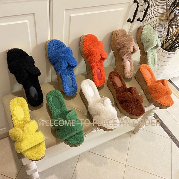 chypre h platform plush slippers designer sandals fashionable women's fluffy furry shoes warm winter flat slippers suede sherpa wool cl, Black
chypre h platform plush slippers designer sandals fashionable women's fluffy furry shoes warm winter flat slippers suede sherpa wool cl, Black