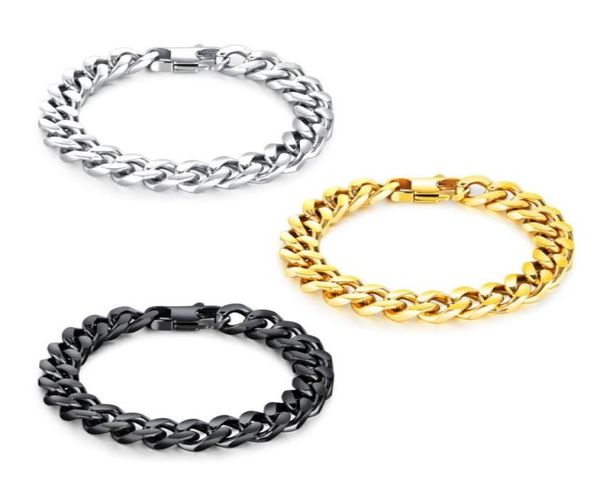 heavy metal biker men039s stainless steel bracelet link wrist curb cuban chain high polish silver black gold86714538427140
heavy metal biker men039s stainless steel bracelet link wrist curb cuban chain high polish silver black gold86714538427140
