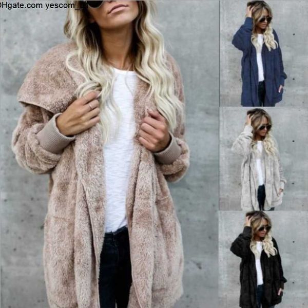 womens faux fur jackets outerwear winter hooded velvet coats pocket design loose women clothing warm soft, Black
womens faux fur jackets outerwear winter hooded velvet coats pocket design loose women clothing warm soft, Black