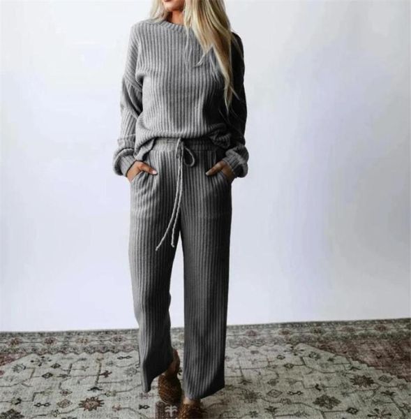 women039s tracksuits two piece set lady autumn winter casual homewear women pullover sweater tracksuit high waist knit wide leg2361512, Gray
women039s tracksuits two piece set lady autumn winter casual homewear women pullover sweater tracksuit high waist knit wide leg2361512, Gray