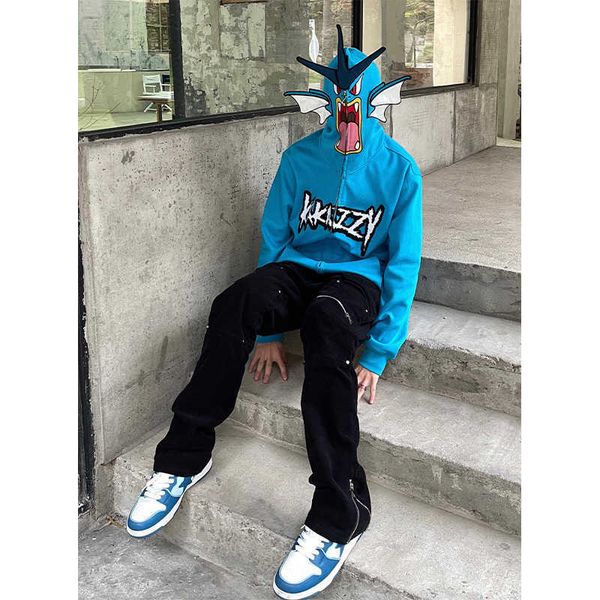 kakazzy sweatshirt ins men's and women's small high street fashion brand clothes with black carp dragon thick hiphop american styl
kakazzy sweatshirt ins men's and women's small high street fashion brand clothes with black carp dragon thick hiphop american styl