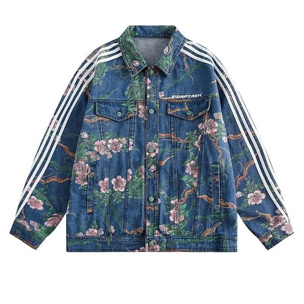 men's jackets flower printed pattern denim oversized hip hop streetwear outwear coats for male spring autumn 230816, Black;brown
men's jackets flower printed pattern denim oversized hip hop streetwear outwear coats for male spring autumn 230816, Black;brown