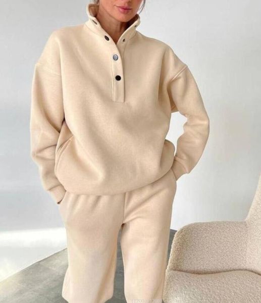 women's tracksuits 2023 autumn/winter new fashion button stand collar set women's two piece set, Gray
women's tracksuits 2023 autumn/winter new fashion button stand collar set women's two piece set, Gray