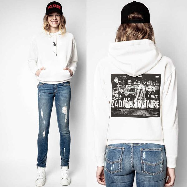 zadig voltaire women's sweatshirt zv pullover p portrait printed fleece white plush cotton hooded sweater women's wear, Black
zadig voltaire women's sweatshirt zv pullover p portrait printed fleece white plush cotton hooded sweater women's wear, Black