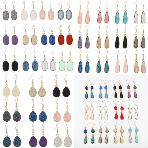 simple resin teardrop round druzy drusy oval charms earrings handmade gold earings for women party birthday gift3476671, Golden
simple resin teardrop round druzy drusy oval charms earrings handmade gold earings for women party birthday gift3476671, Golden