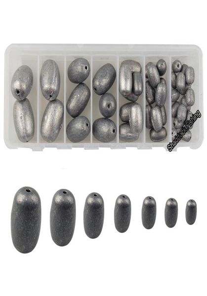 lead sinker 42pcsbox assorted size egg fishing sinker weights kit saltwater fishing weights total 186oz in a handy box4462903
lead sinker 42pcsbox assorted size egg fishing sinker weights kit saltwater fishing weights total 186oz in a handy box4462903