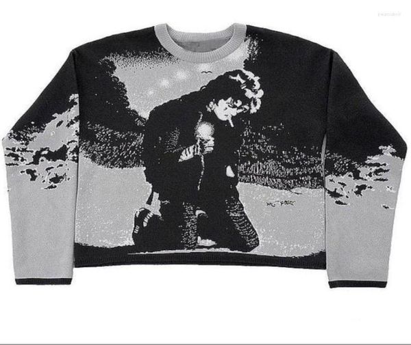 men039s sweaters autumn winter harajuku vintage cartoon anime print knit oversized men sweater aesthetic y2k gothic punk street5007572, White;black
men039s sweaters autumn winter harajuku vintage cartoon anime print knit oversized men sweater aesthetic y2k gothic punk street5007572, White;black