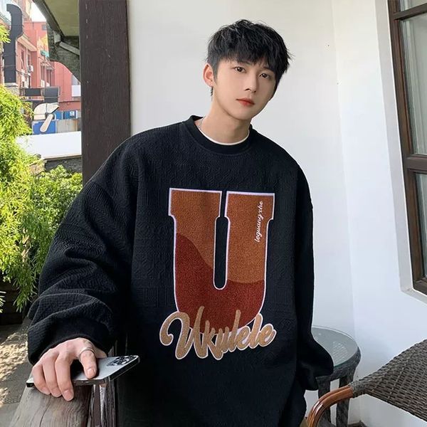 men's hoodies sweatshirts fashion o-neck loose embroidery letter sweatshirts men's clothing autumn winter casual pullovers korean, Black
men's hoodies sweatshirts fashion o-neck loose embroidery letter sweatshirts men's clothing autumn winter casual pullovers korean, Black