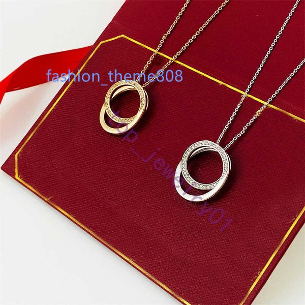 fashion new womens luxury designer necklace fashion three ring pendant necklace 18k gold necklace jewelry womens holiday gift diamond neckla, Silver
fashion new womens luxury designer necklace fashion three ring pendant necklace 18k gold necklace jewelry womens holiday gift diamond neckla, Silver