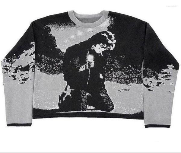 men039s sweaters autumn winter harajuku vintage cartoon anime print knit oversized men sweater aesthetic y2k gothic punk street8677745, White;black
men039s sweaters autumn winter harajuku vintage cartoon anime print knit oversized men sweater aesthetic y2k gothic punk street8677745, White;black