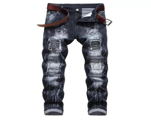 mens jeans new fashion elastic personality motorcycle style patchwork denim trousers ripped jjeans for men stretch ripped2875467, Blue
mens jeans new fashion elastic personality motorcycle style patchwork denim trousers ripped jjeans for men stretch ripped2875467, Blue