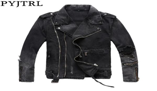 pyjtrl new mens autumn winter thick vintage holes ripped distressed coat black denim jacket for motorcycle zippers outwear 2011234852927, Black;brown
pyjtrl new mens autumn winter thick vintage holes ripped distressed coat black denim jacket for motorcycle zippers outwear 2011234852927, Black;brown