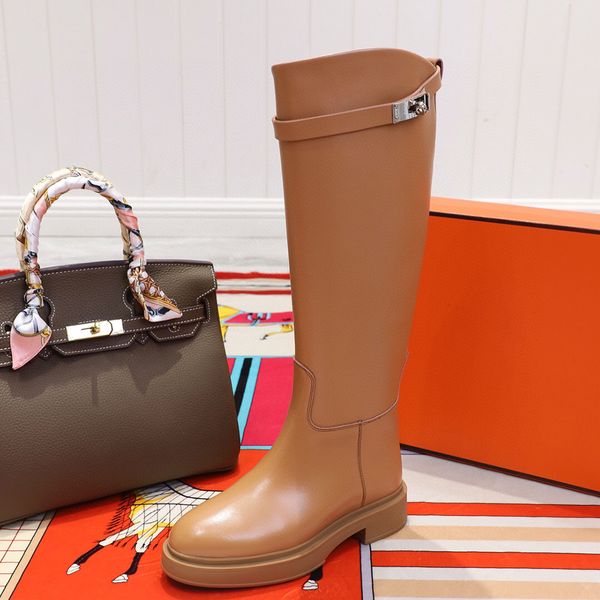 light tan curved-edge low heel tall boot smooth calfskin leather pull-on round toes knee-high riding boots luxury designers brands shoes for, Black
light tan curved-edge low heel tall boot smooth calfskin leather pull-on round toes knee-high riding boots luxury designers brands shoes for, Black
