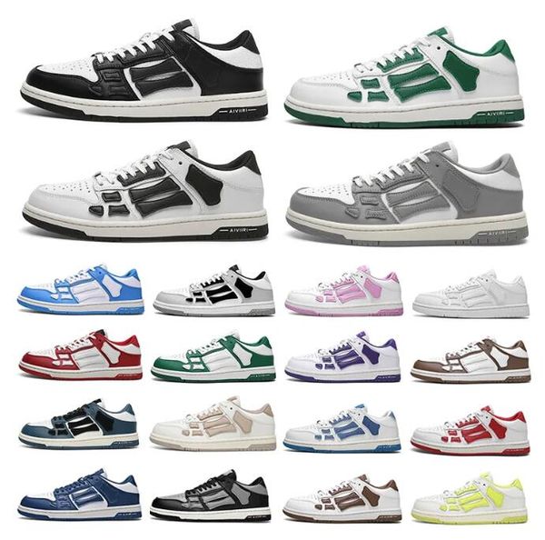 2023 designer casual shoes skel low bones leather sneakers skeleton blue red white black green grey brown men women outdoor sports trainers
2023 designer casual shoes skel low bones leather sneakers skeleton blue red white black green grey brown men women outdoor sports trainers