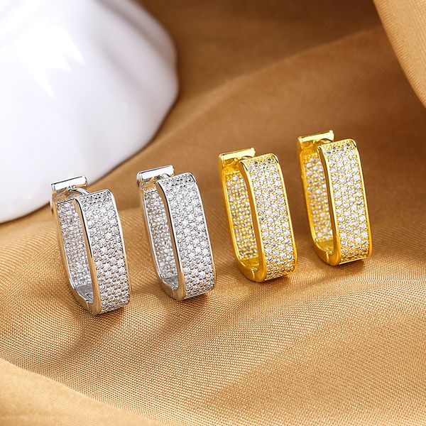 men women earrings yellow white gold plated bling iced out cz stone earrings hoops studs for girls women nice gift, Golden;silver
men women earrings yellow white gold plated bling iced out cz stone earrings hoops studs for girls women nice gift, Golden;silver