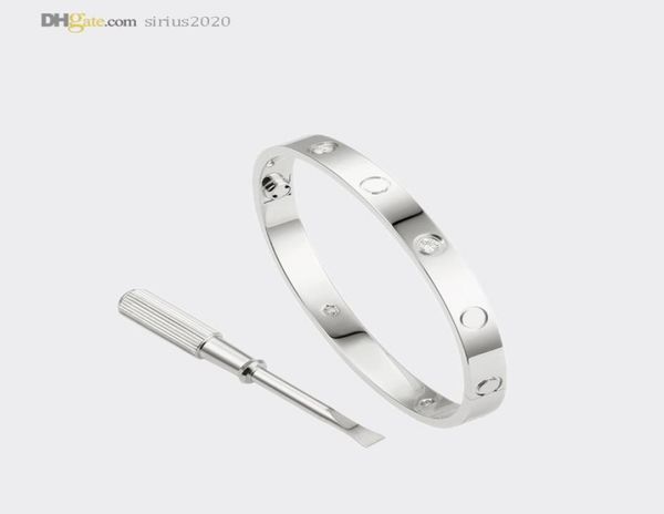 love screw bracelet mens bangle designer bracelets for women silver bracelet 4 diamonds luxury jewelry titanium steel goldplated 3124781, Black
love screw bracelet mens bangle designer bracelets for women silver bracelet 4 diamonds luxury jewelry titanium steel goldplated 3124781, Black