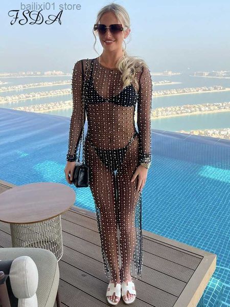 basic casual dresses see through mesh women dress bodycon black pearl summer 2022 long sleeve party dresses beach midi club t230817, Black;gray
basic casual dresses see through mesh women dress bodycon black pearl summer 2022 long sleeve party dresses beach midi club t230817, Black;gray