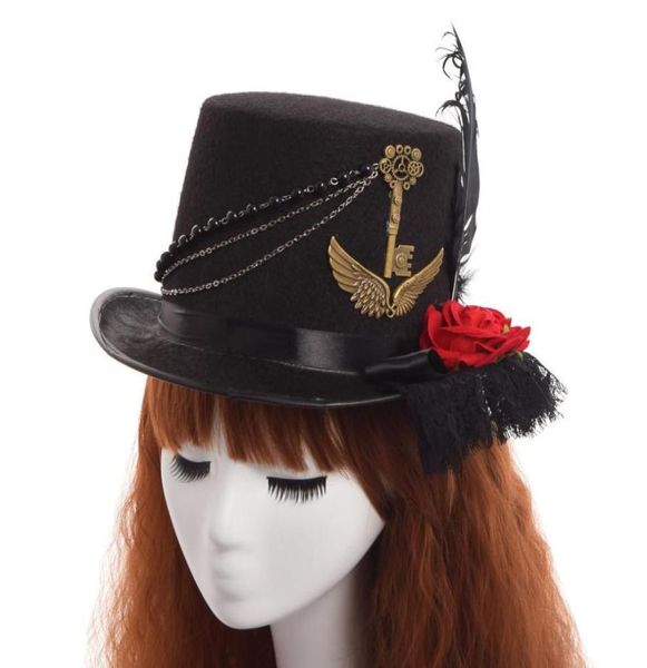 lolita women steampunk gear floral lace hat vintage victorian black hat party accessory 043856, Silver
lolita women steampunk gear floral lace hat vintage victorian black hat party accessory 043856, Silver