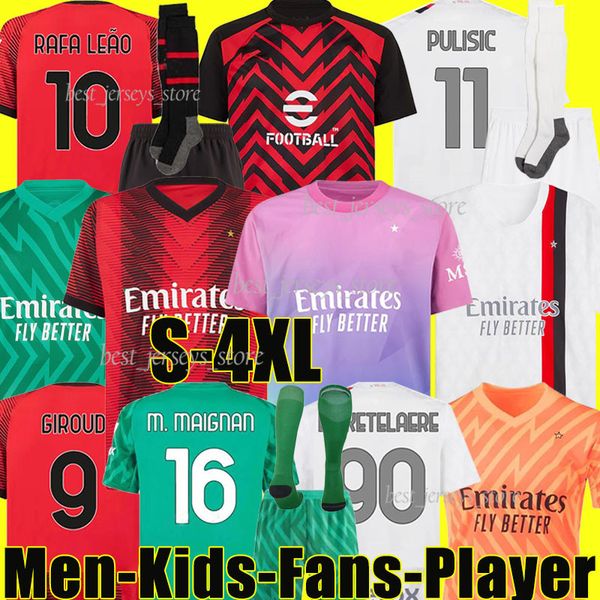 4xl 23/24 rafa leao pulisic soccer jerseys 2023 third ac milans giroud tomori theo bennacer chukwueze calabria florenzi kalulu men kids kits, Black;yellow
4xl 23/24 rafa leao pulisic soccer jerseys 2023 third ac milans giroud tomori theo bennacer chukwueze calabria florenzi kalulu men kids kits, Black;yellow